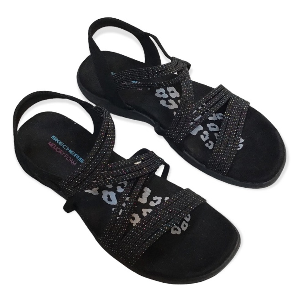 Skechers Memory Foam Reggae Slim Sandals Size 9
